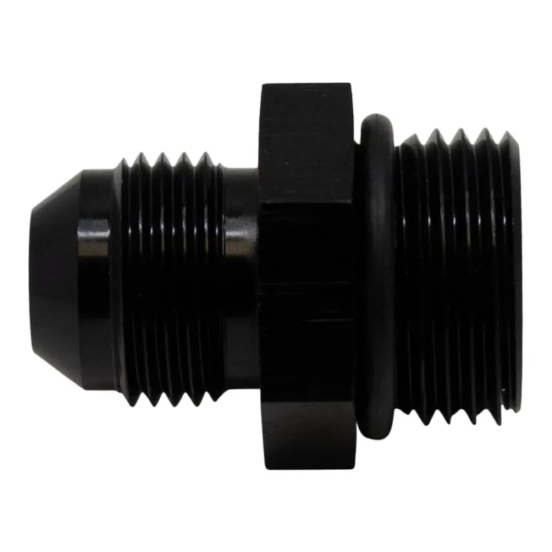 Deatschwerks 10An Orb Male To 8An Male Flare Adapter With O-Ring – Matte Black Anodized 1