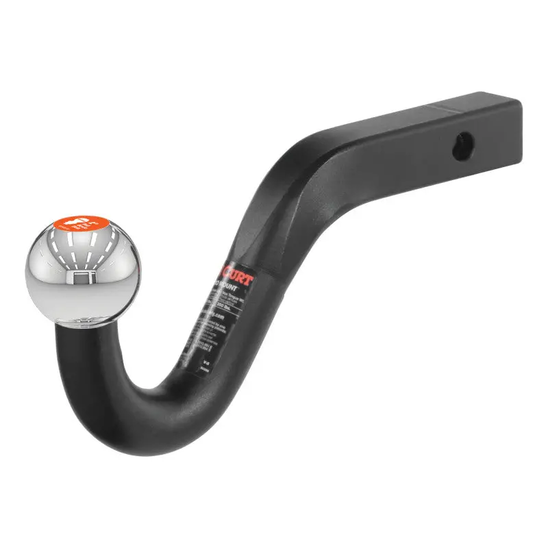 Curt Euro Mount (2In Ball 1-1/4In Shank 3500Lbs -3/4In High 8-3/4In Long) 1