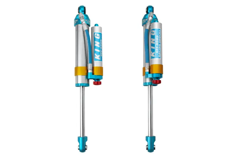King Shocks 2005+ Ford F-550 2.5 Dia. Piggy Hose Reservoir Shock W/ Adjuster (Pair) 1