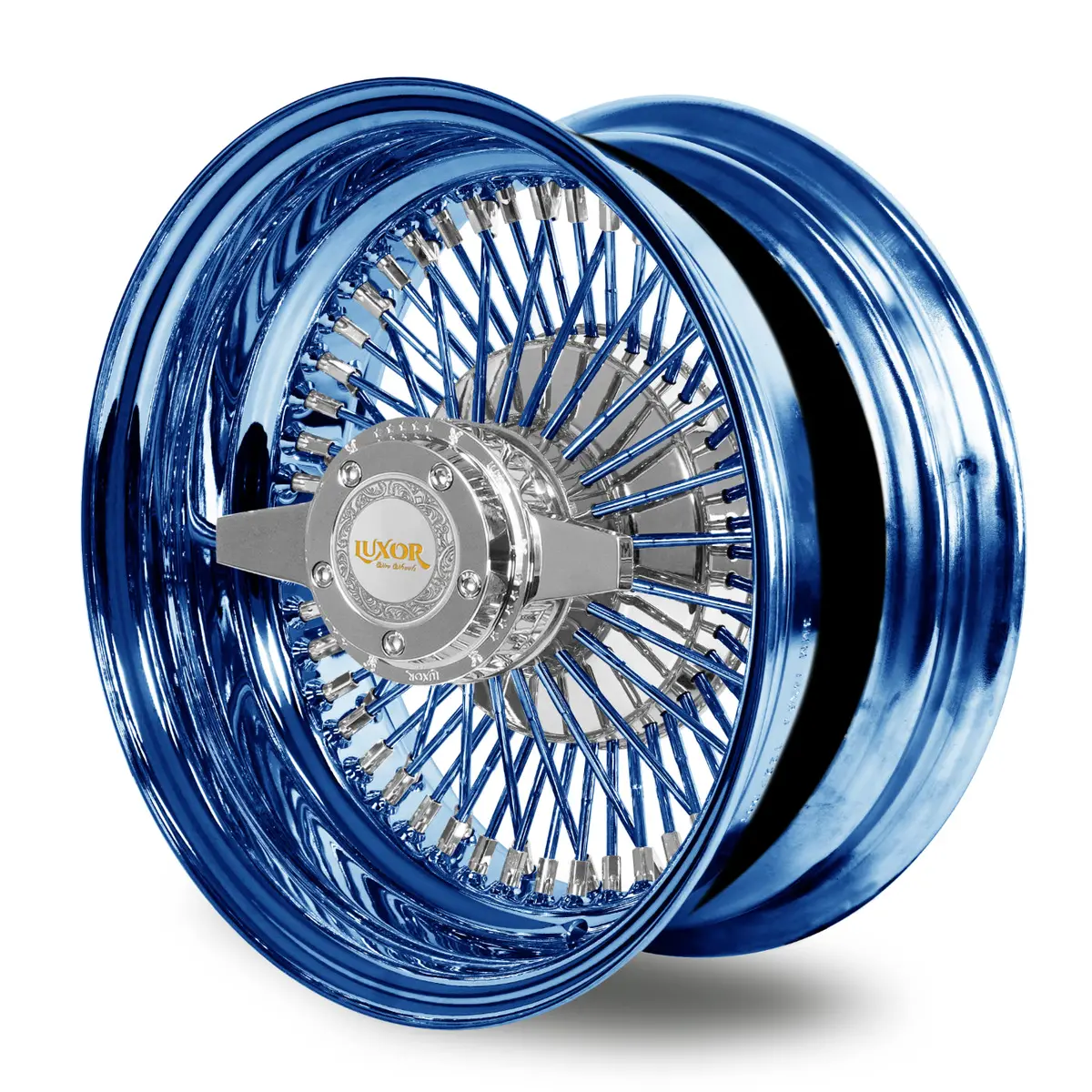 [Sale] 13X7" Or 14X7" 4Pc 72 Straight Lace Reverse With Color Rim And Spoke 1