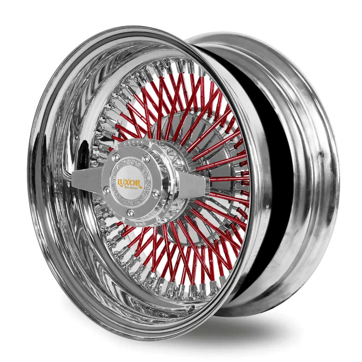 [Sale] 4Pc 13X7" 72 Straight Lace Reverse With Color Spokes 1