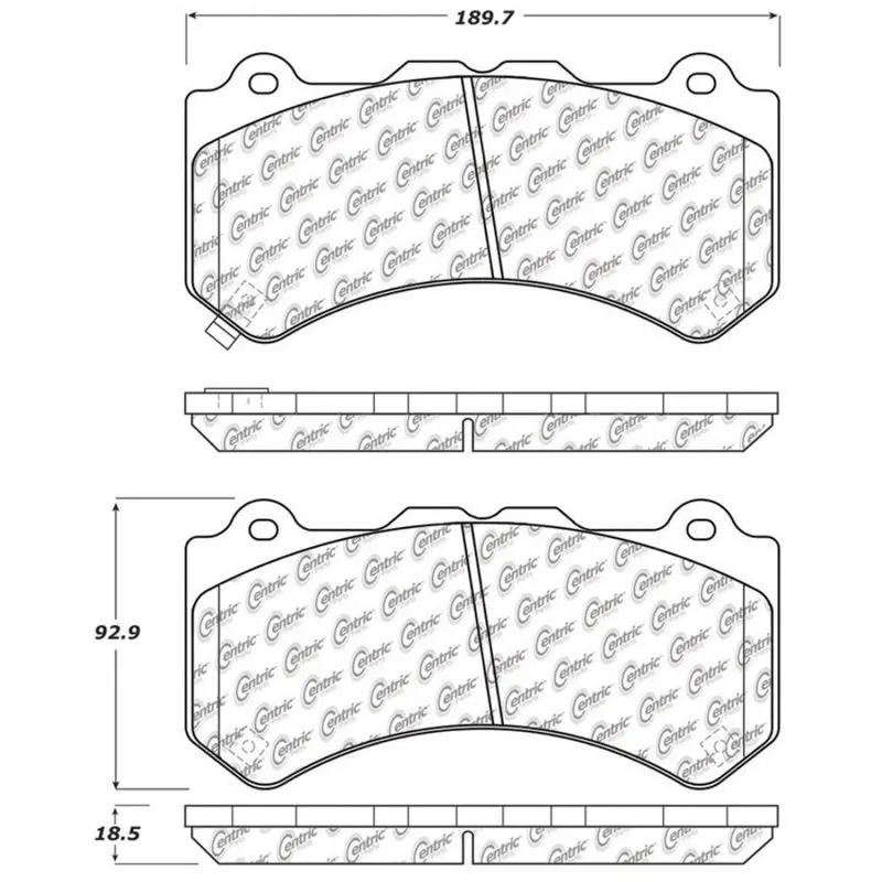Stoptech Street Touring Brake Pads – Premium Semi-Metallic Compound 1