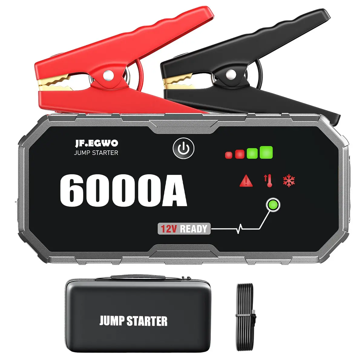 Jfegwo F40-6000A Car Jump Starter Battery Charger 1