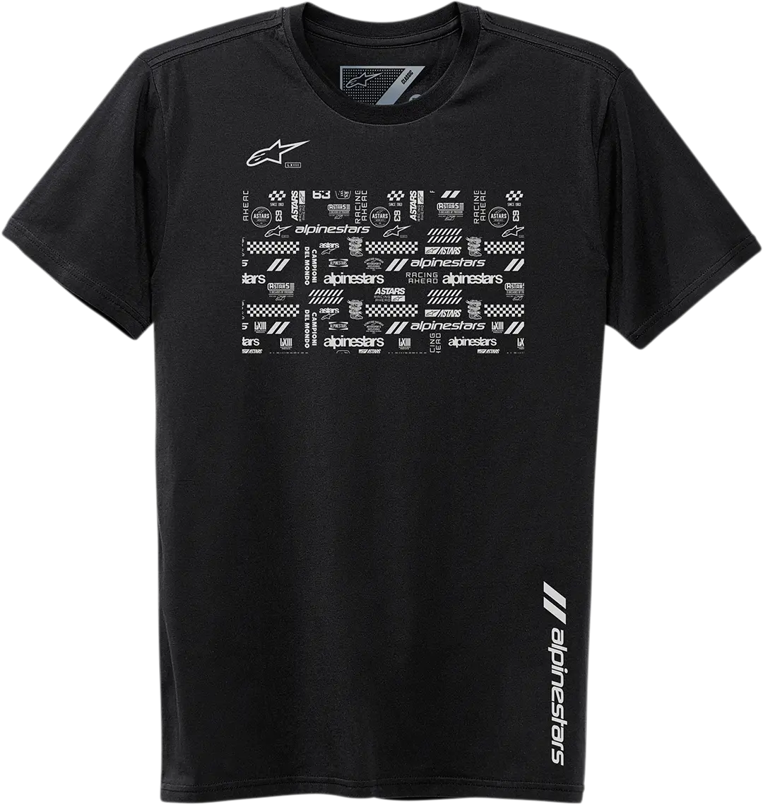 Alpinestars Chaotic Graphic T-Shirt – Black, Size 2Xl (Style 123072109102X) 1