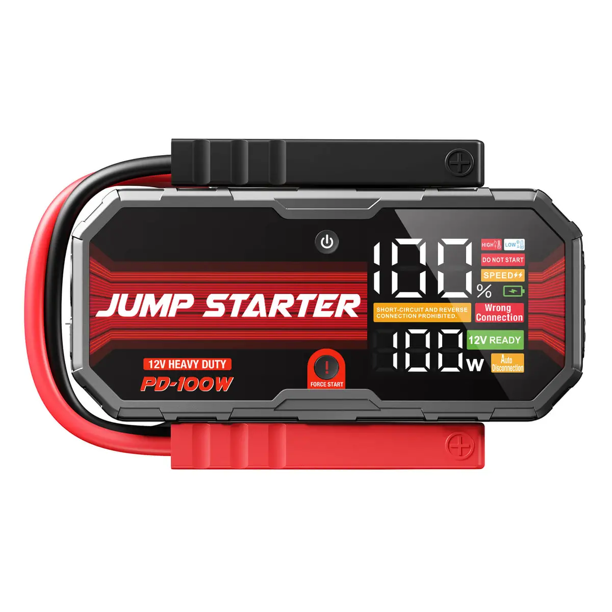 Jfegwo F40-10200A Pro Car  Fast-Charging Jump Starter 12V 24000Mah Power Bank Battery Booster 10200 1
