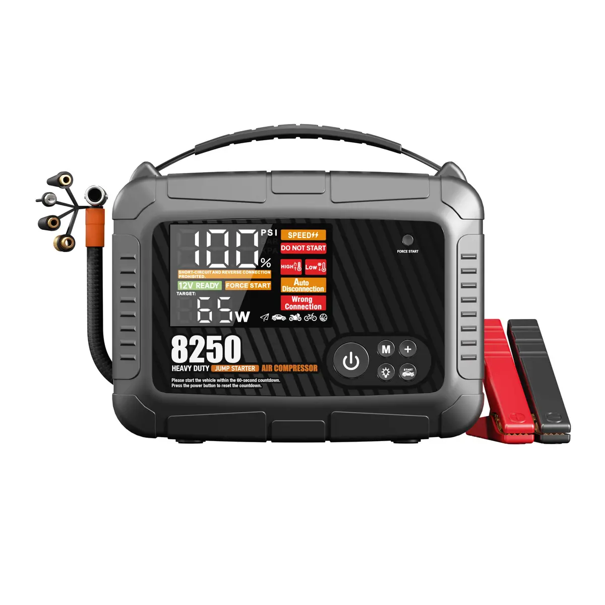 Jfegwo Cs02-8250A Super Jump Starter With Air Compressor 1