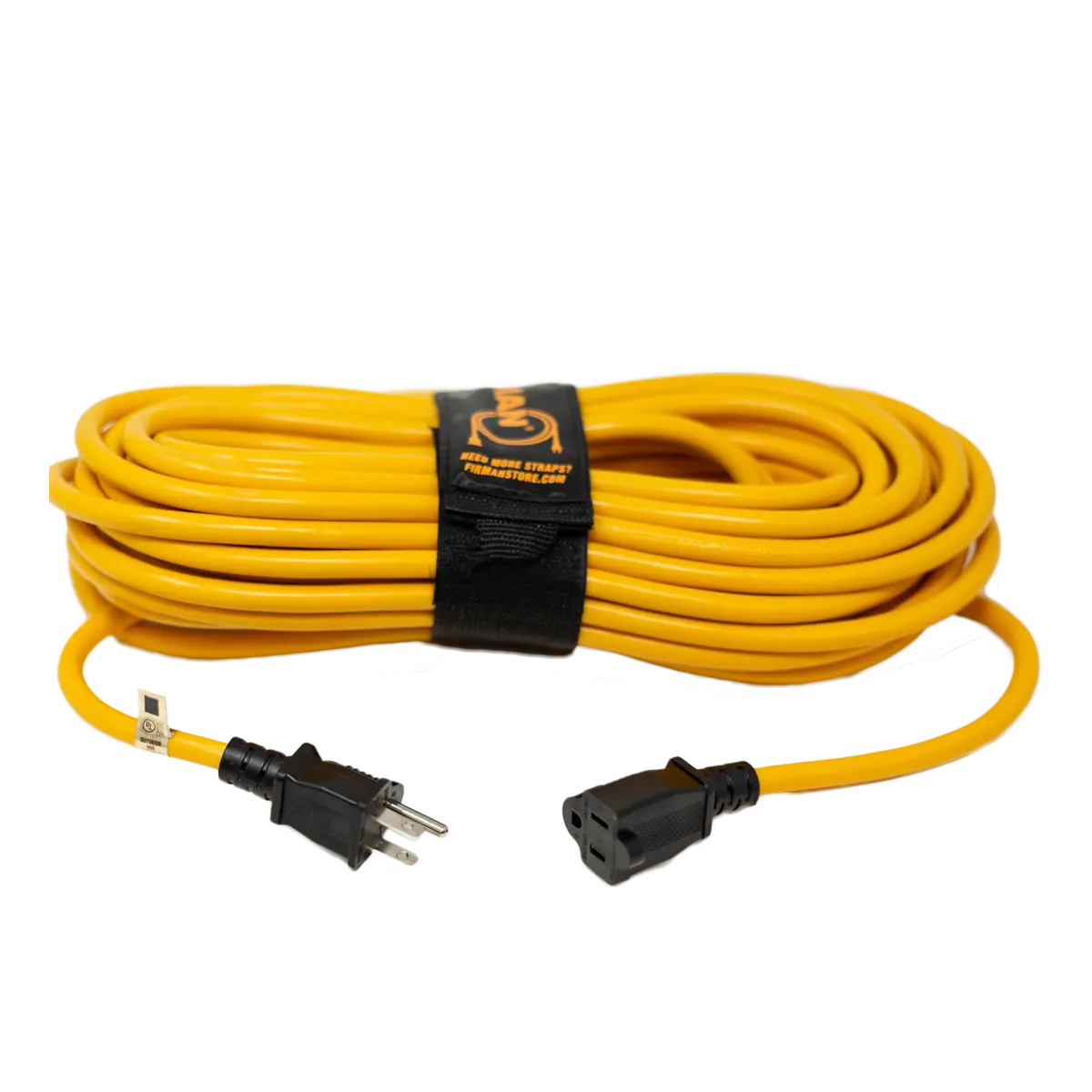 50Ft Medium Duty 5-15P To 5-15R Generator Utility Power Cord With Storage Strap 1
