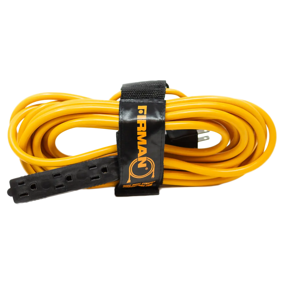 25Ft Medium Duty 5-15P To (3) 5-15R Generator Utility Power Cord With Storage Strap 1