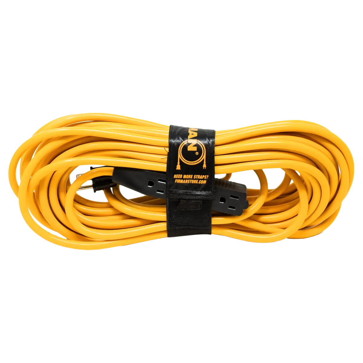 50Ft Medium Duty 5-15P To (3) 5-15R Generator Utility Power Cord With Storage Strap 1