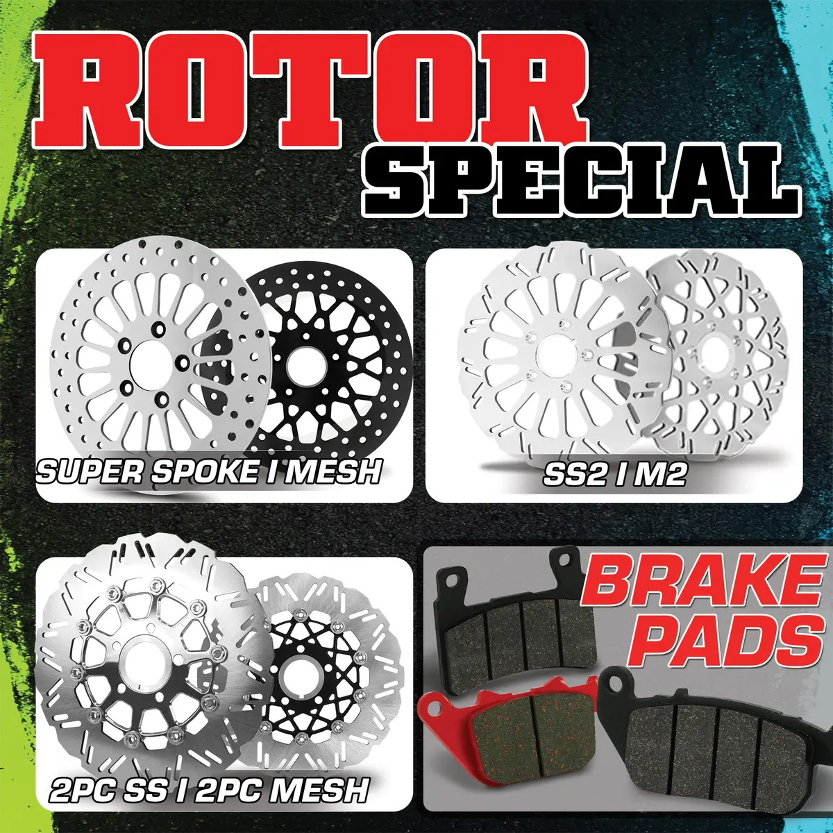 [Sale] Rotor With Brake Pads + Free Bolts 1