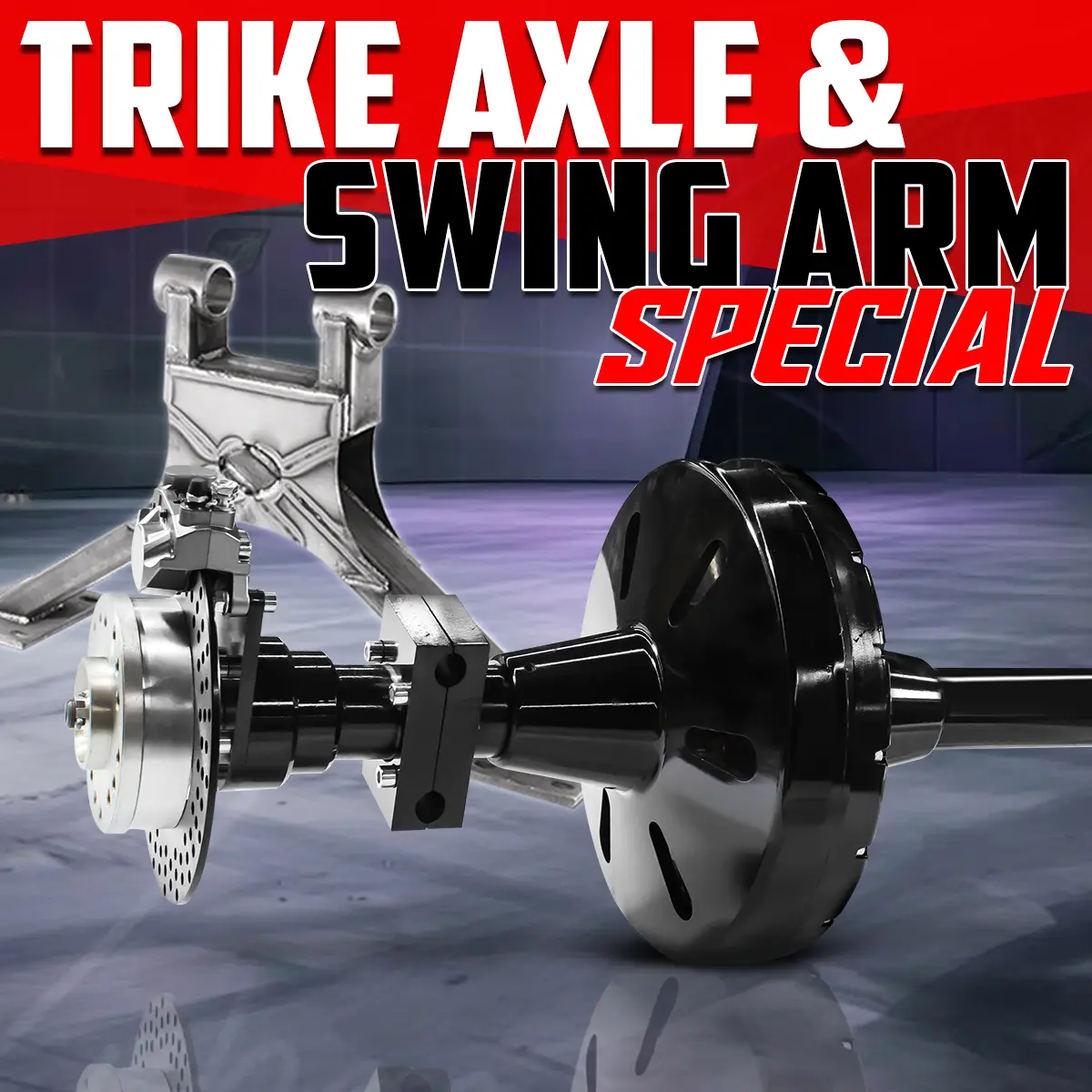 [Sale] Trike Axle With Swing Arm Kit 1