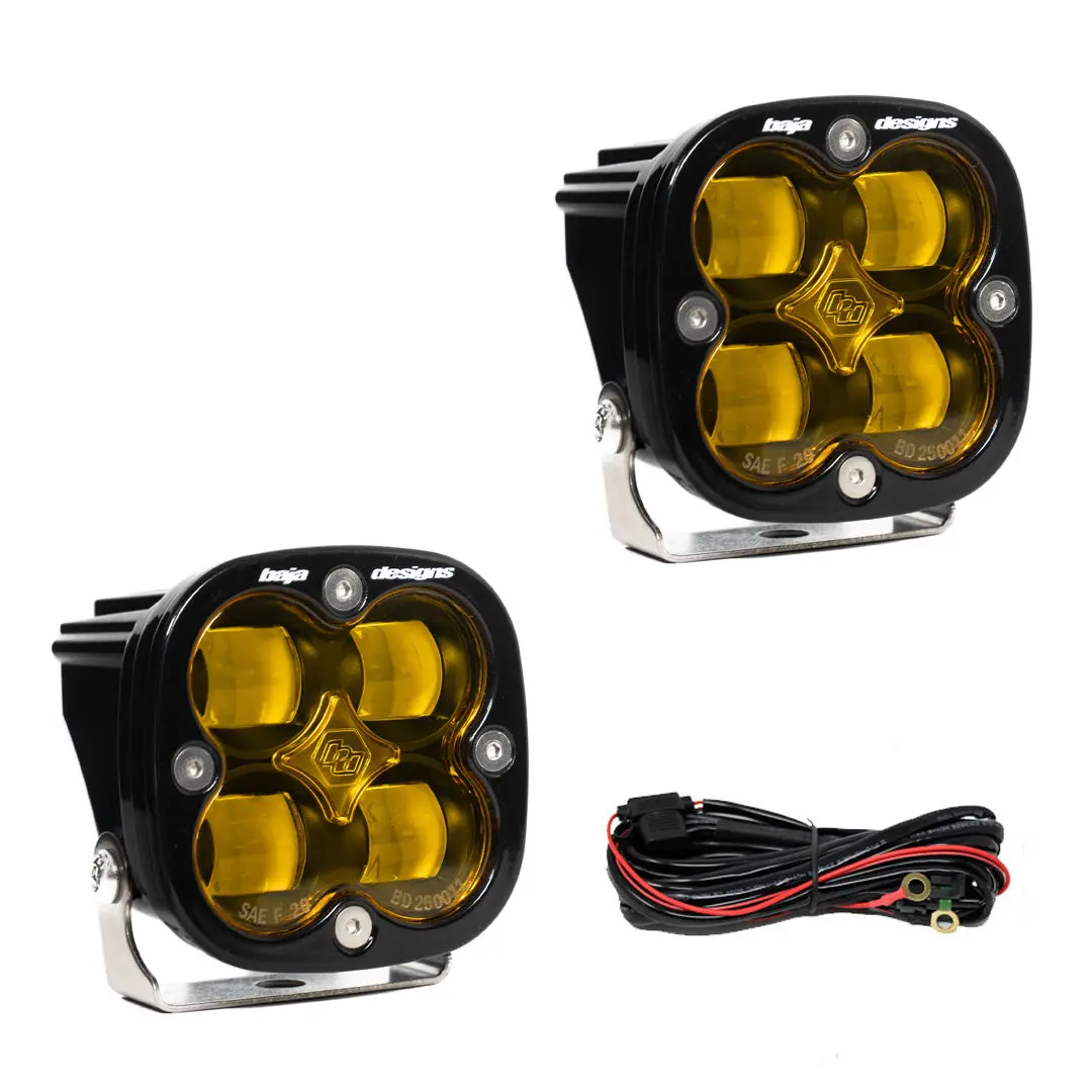 Squadron Sae Pair Led Spot Baja Amber Baja Designs 1