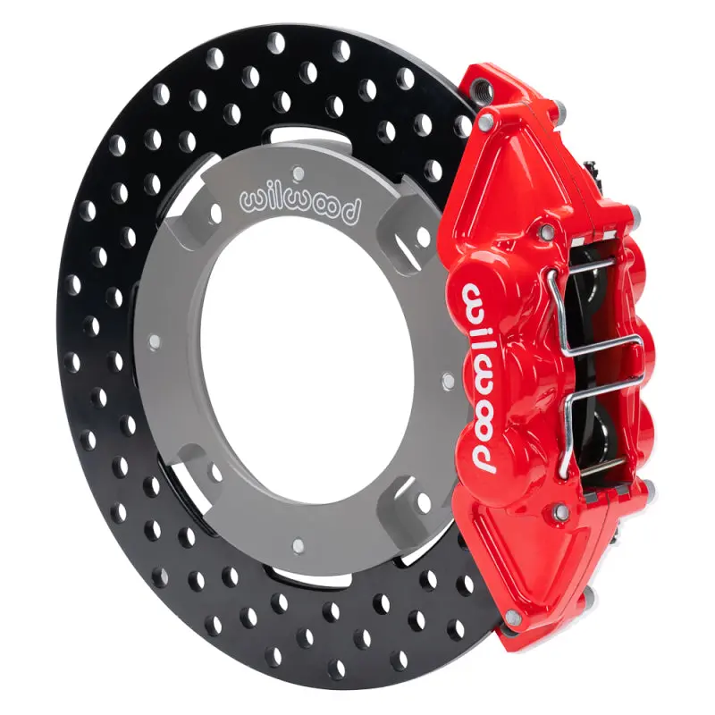 Wilwood 17-21 Can-Am X3rs Red 6-Piston Rear Kit 11.25In - Drilled Rotors 1