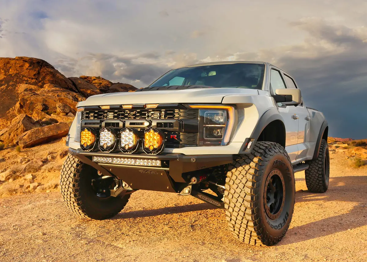 2021+ Ford Raptor Svc Offroad Mojave Frame Cut Bumper 1