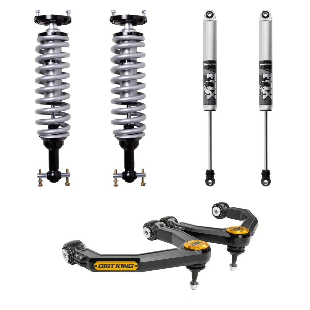 19-26 Gm 1500 Dirt King Stage 3 Mid Travel Kit With Fox 2.5 Ifp Shocks 1