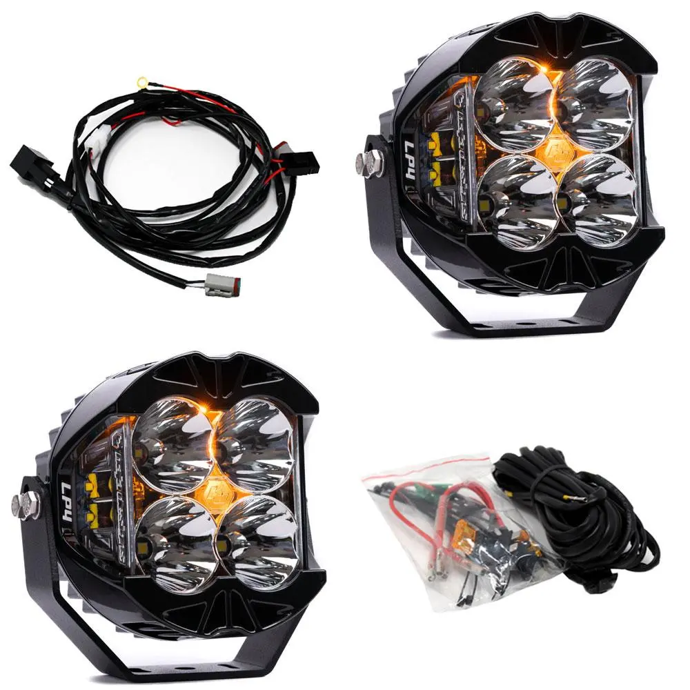 Lp4 Pro Led Spot Clear Lens Pair Baja Designs 1