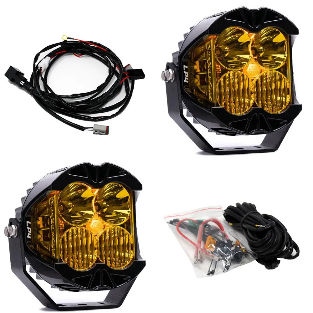 Lp4 Pro Led Driving/Combo Baja Amber Lens Pair Baja Designs 1