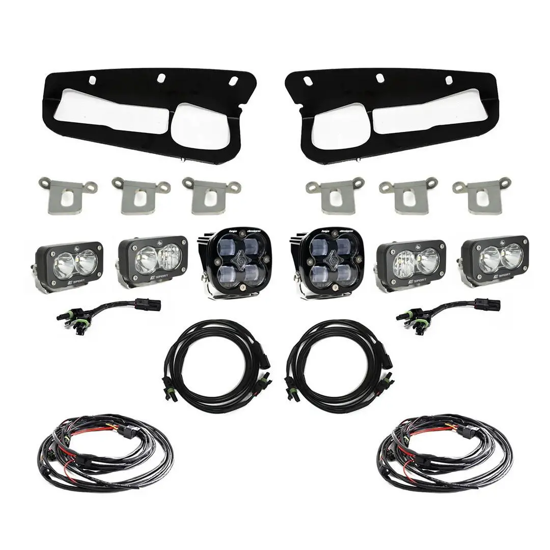 Bronco Clear Sae Fog Pocket Kit 21-Up Ford Bronco Baja Designs 1