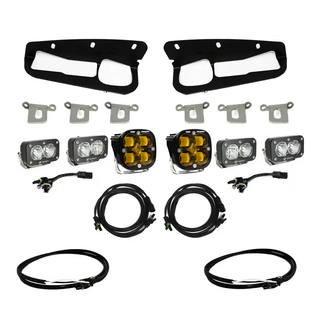 Bronco Baja Amber Sae Fog Pocket Kit 21-Up Ford Bronco W/Upfitter Baja Designs 1