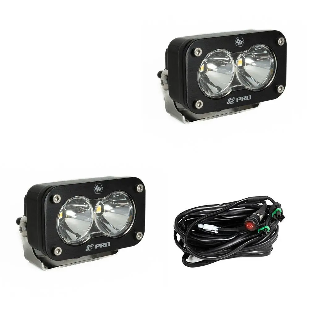 Led Light Pods Spot Pattern Pair S2 Pro Series Baja Designs 1