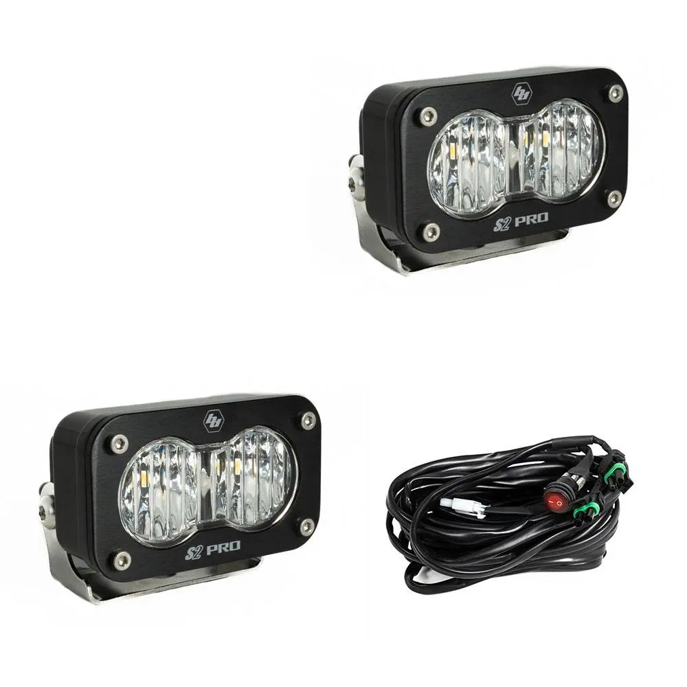 Led Light Pods Wide Cornering Pattern Pair S2 Pro Series Baja Designs 1