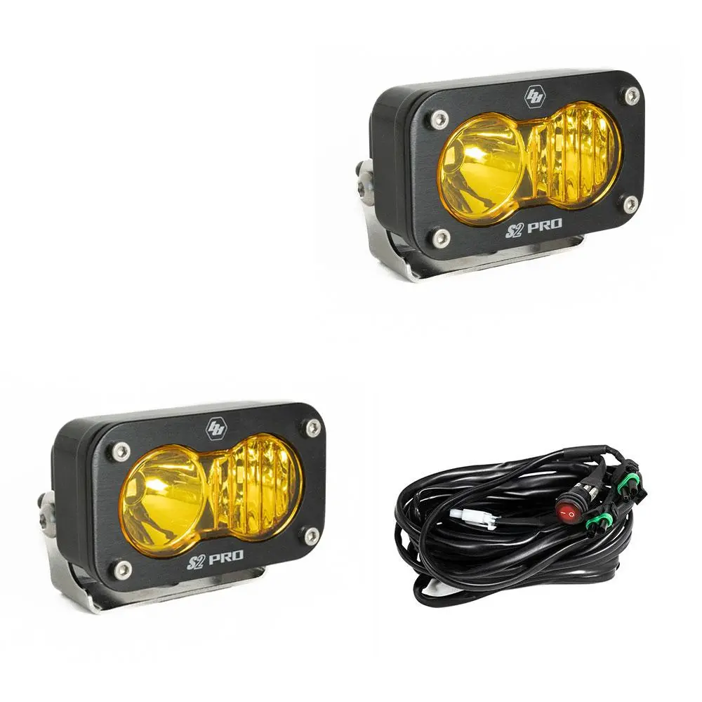 S2 Pro Pair Driving/Combo Led Baja Amber Baja Designs 1