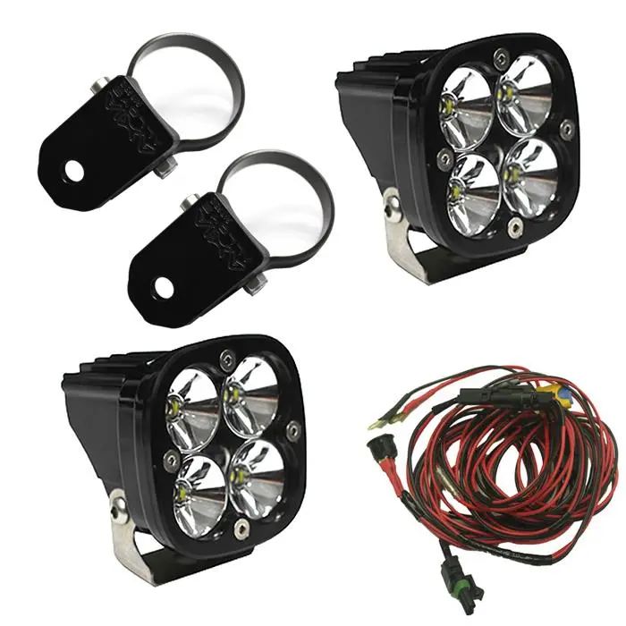 Led Light Pods Kit W/A Pillar Mounts 2.00 Inch Harness Squadron Pro Baja Designs 1