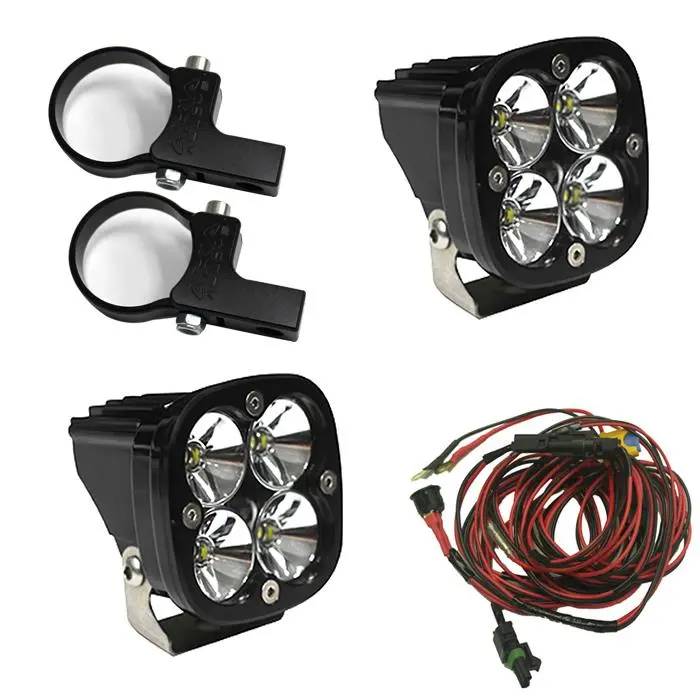 Led Light Pods Kit W/Horiz Mounts 2.00 Inch Harness Squadron Pro Baja Designs 1