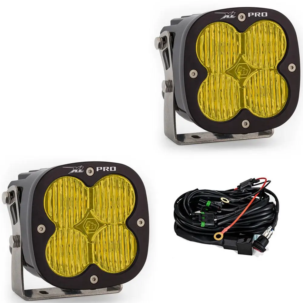 Led Light Pods Baja Amber Lens Wide Cornering Pattern Pair Xl Pro Series Baja Designs 1