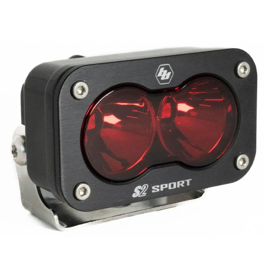 Led Work Light Red Lens Spot Pattern S2 Sport Baja Designs 1