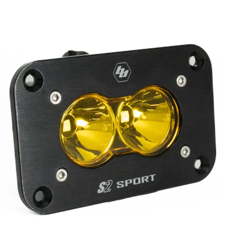 Led Work Light Baja Amber Lens Spot Pattern Flush Mount Each S2 Sport Baja Designs 1