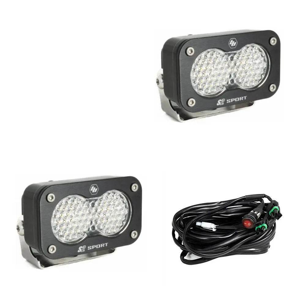 Led Work Light Clear Lens Work/Scene Pattern Pair S2 Sport Baja Designs 1