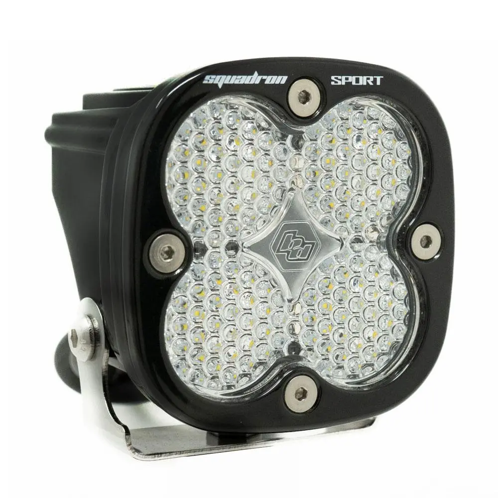 Led Light Pod Work/Scene Pattern Clear Black Squadron Sport Baja Designs 1