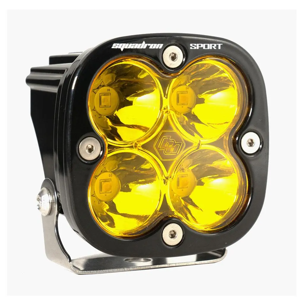 Led Light Pod Spot Pattern Clear Baja Amber Black Squadron Sport Baja Designs 1