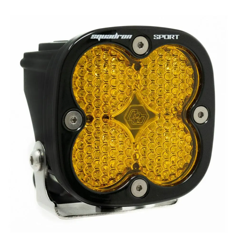 Led Light Pod Work/Scene Pattern Baja Amber Black Squadron Sport Baja Designs 1