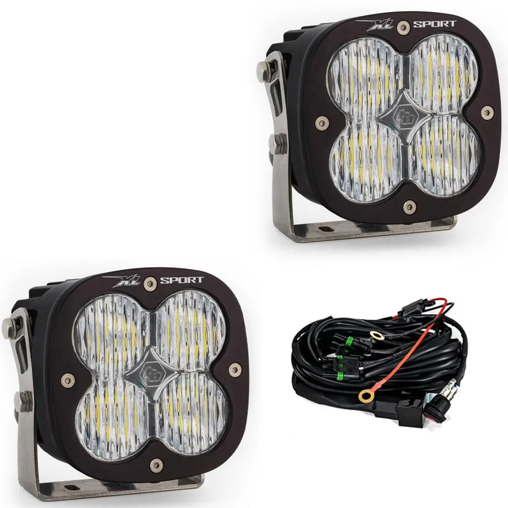 Led Light Pods Wide Cornering Pattern Pair Xl Sport Series Baja Designs 1