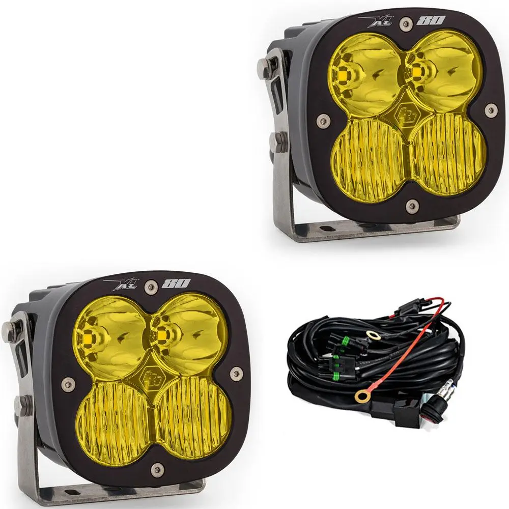 Led Light Pods Baja Amber Lens Driving Combo Pattern Pair Xl80 Series Baja Designs 1