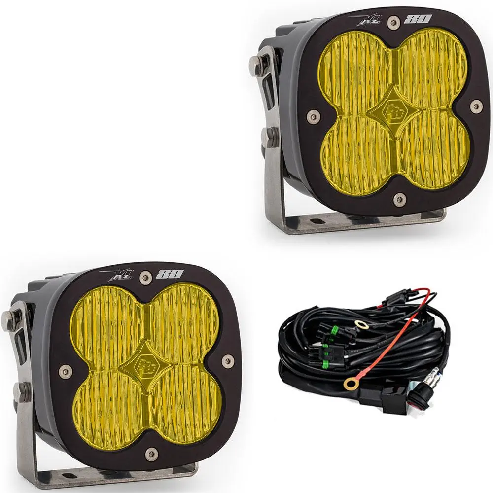 Led Light Pods Baja Amber Lens Wide Cornering Pattern Pair Xl80 Series Baja Designs 1