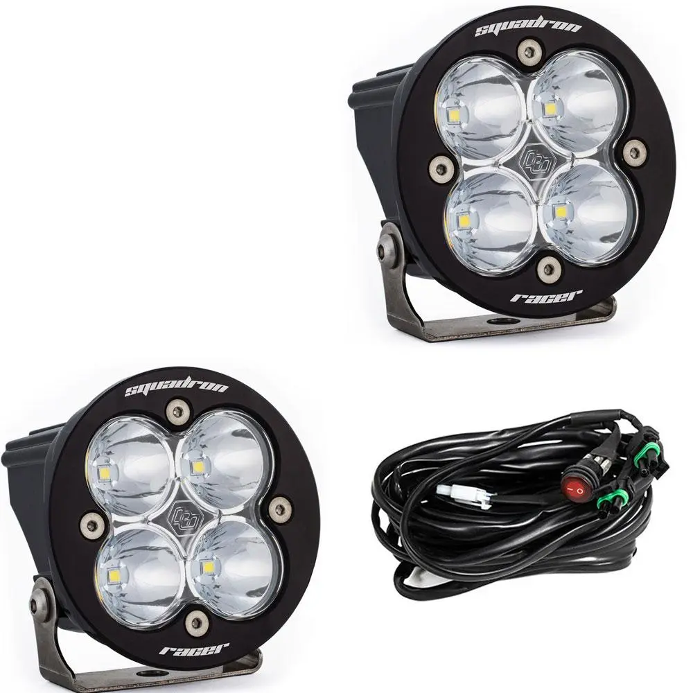 Led Light Pods Clear Lens Spot Pair Squadron R Racer Edition Baja Designs 1