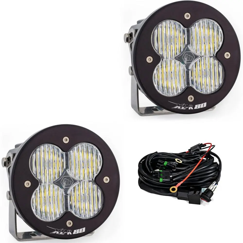 Led Light Pods Wide Cornering Pattern Pair Xl R 80 Series Baja Designs 1