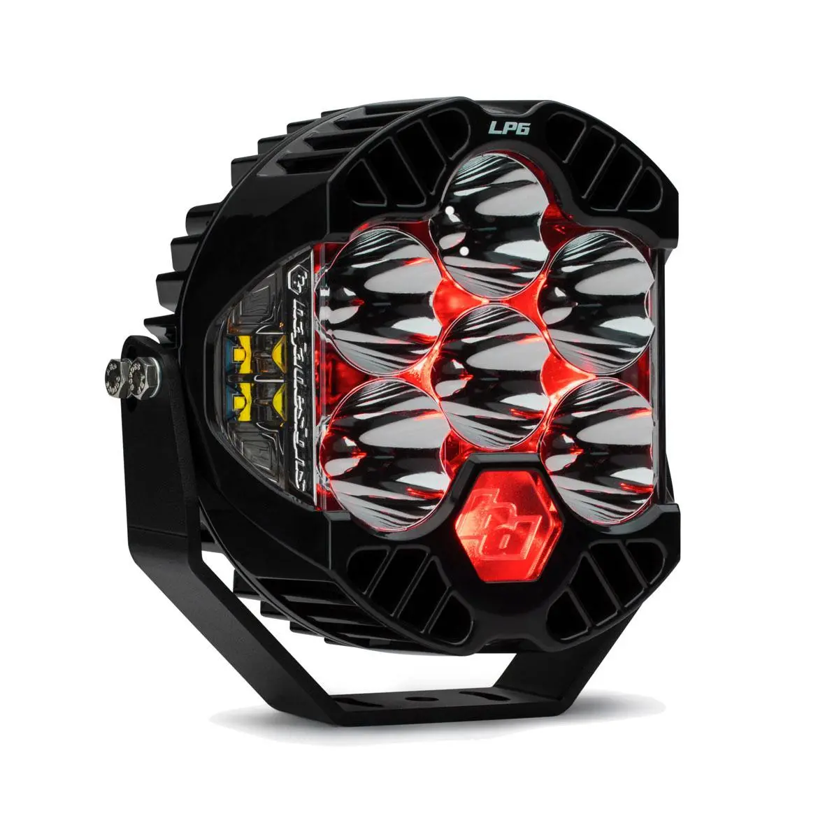 Lp6 Pro Led Auxiliary Light Pod Light Pattern Driving/Combo Red Backlight Baja Designs 1