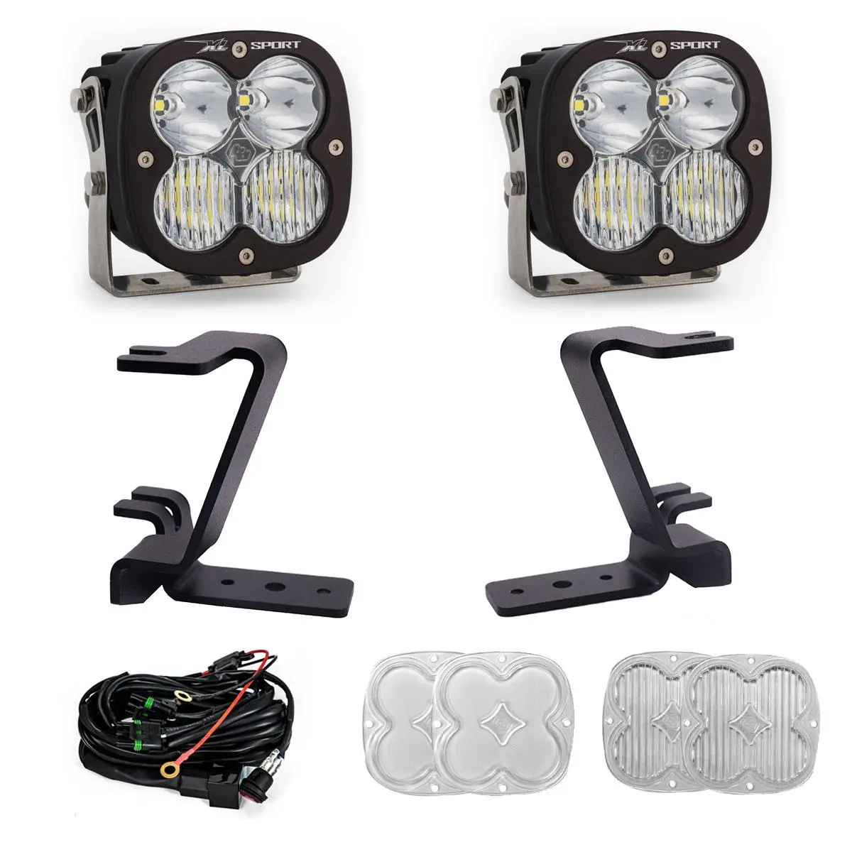 Xl Sport A-Pillar Kit 2023-On Ford F-250/350 Super Duty Driving/Combo Clear Toggle Wiring 1