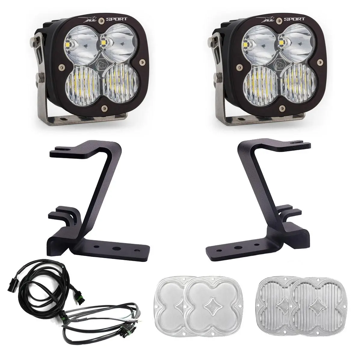 Xl Sport A-Pillar Kit 2023-On Ford F-250/350 Super Duty Driving/Combo Clear Upfitter Wiring 1
