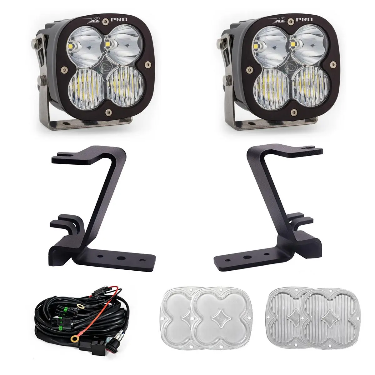 Xl Pro A-Pillar Kit 2023-On Ford F-250/350 Super Duty Driving/Combo Clear Toggle Wiring 1