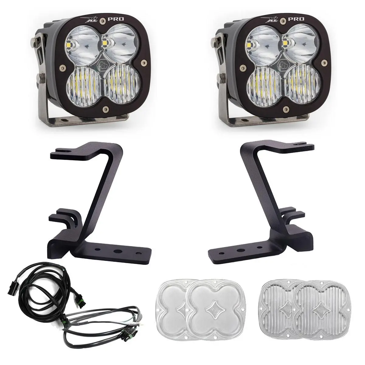 Xl Pro A-Pillar Kit 2023-On Ford F-250/350 Super Duty Driving/Combo Clear Upfitter Wiring 1