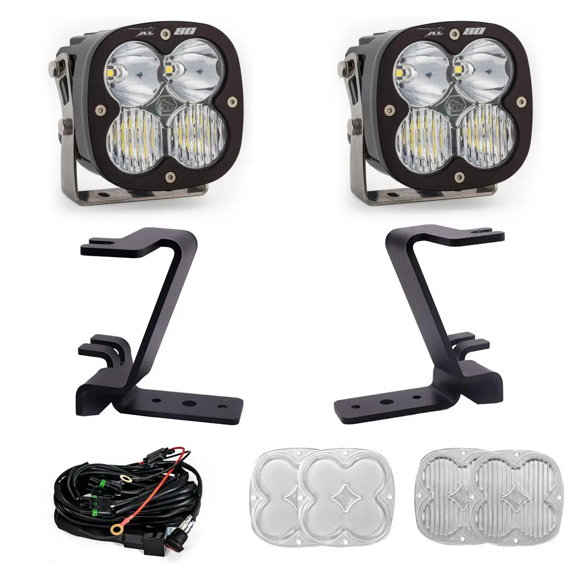 Xl80 A-Pillar Kit 2023-On Ford F-250/350 Super Duty Driving/Combo Clear Toggle Wiring 1