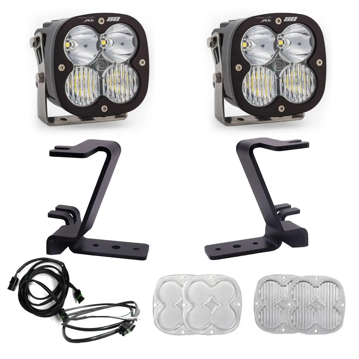 Xl80 A-Pillar Kit 23-On Ford F-250/350 Super Duty Driving/Combo Clear Upfitter Wiring 1