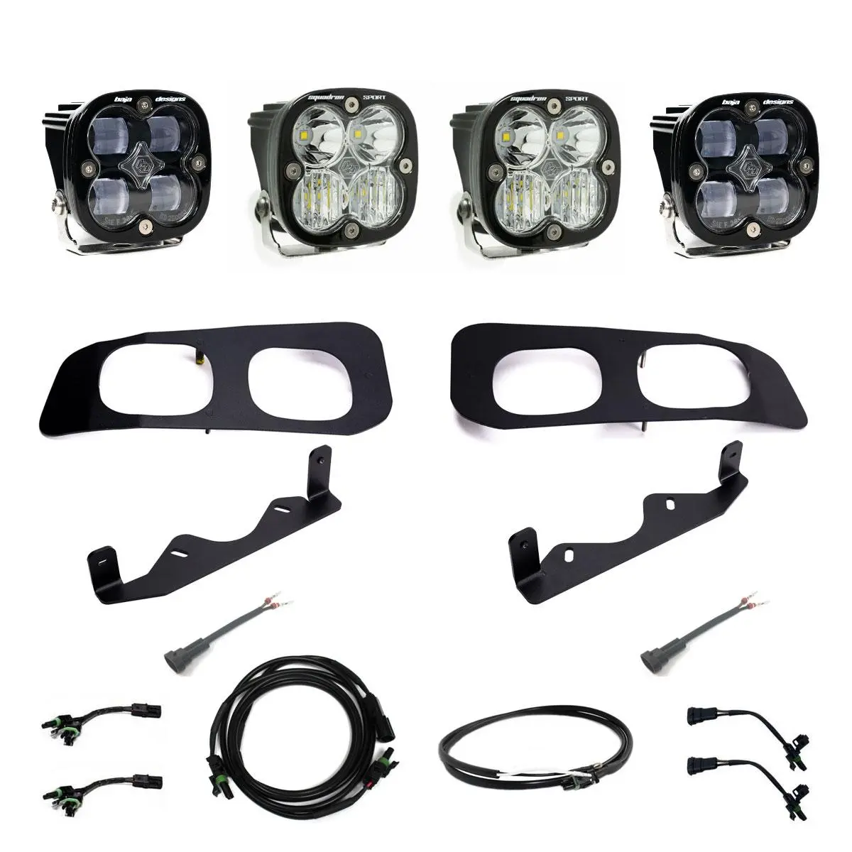 Squadron Sae/Sport Fog Pocket Kit 2023-On Ford F-250/350 Super Duty Sae Fog Clear Upfitter Wiring 1