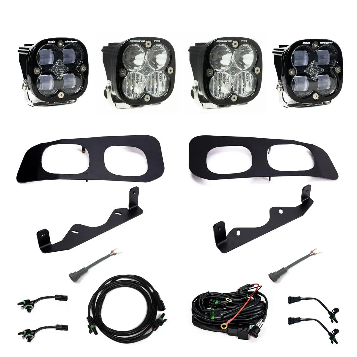 Squadron Sae/Pro Fog Pocket Kit 2023-On Ford F-250/350 Super Duty Sae Fog Clear Toggle Wiring 1