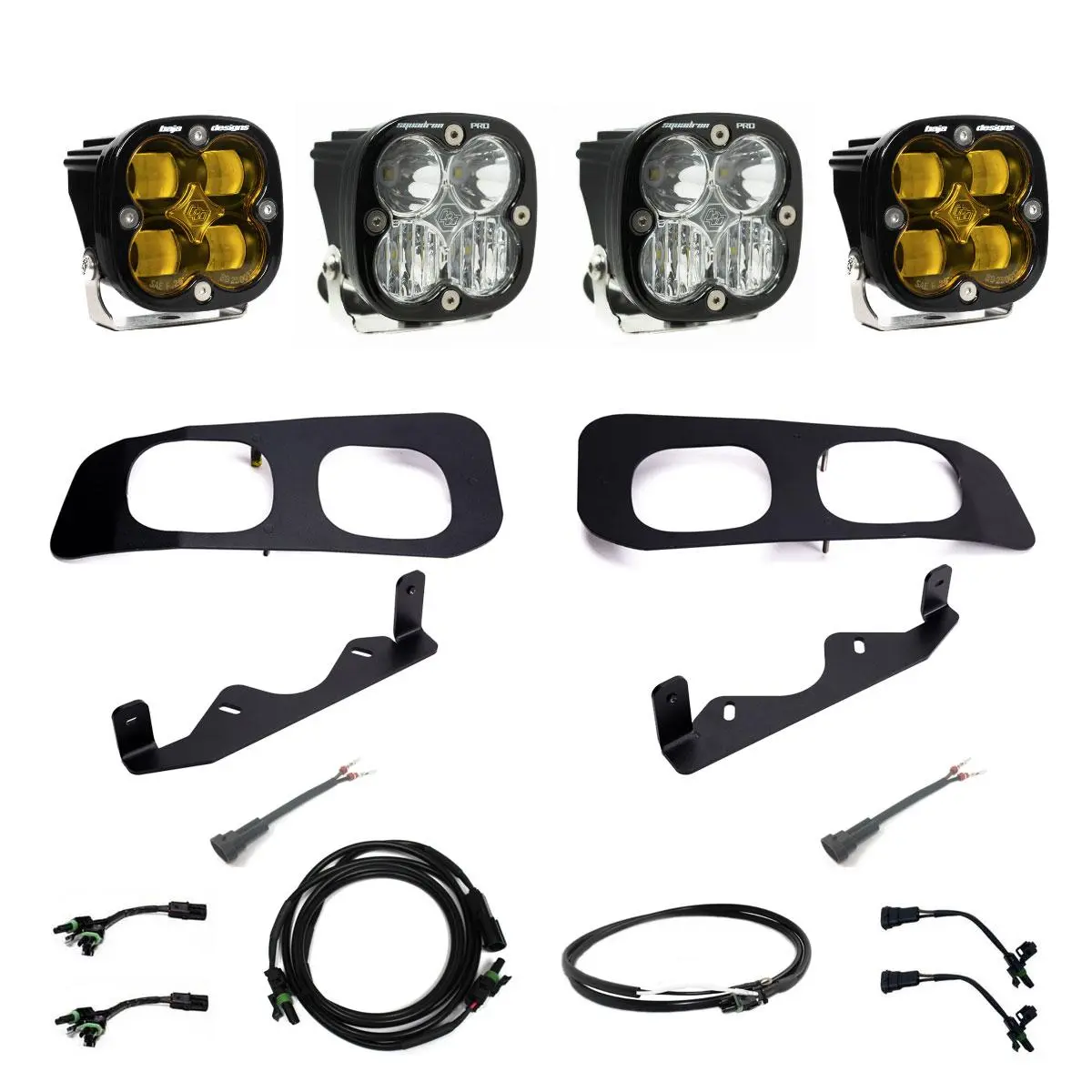 Squadron Sae/Pro Fog Pocket Kit 2023-On Ford F-250/350 Super Duty Sae Fog Clear Upfitter Wiring 1